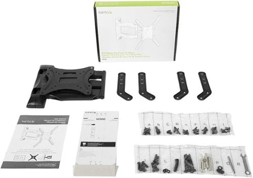 Kanto - Full-Motion Wall Mount for Most 26" - 55" Flat-Panel TVs - Black