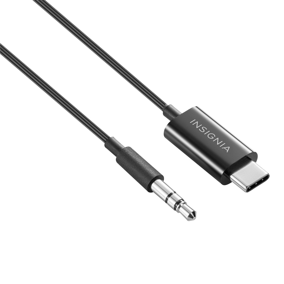 Insignia™ - 3’ USB-C to 3.5 mm Cable - Black