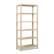 Ellis - Librería de 5 estantes con estructura abierta - Natural