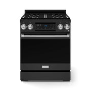 30 in. Wide 4 burner Gordon Ramsay Series by Thor Kitchen 4.55 Cu. Ft Freestanding LP Gas Range w/ Stainless Hardware - Black
