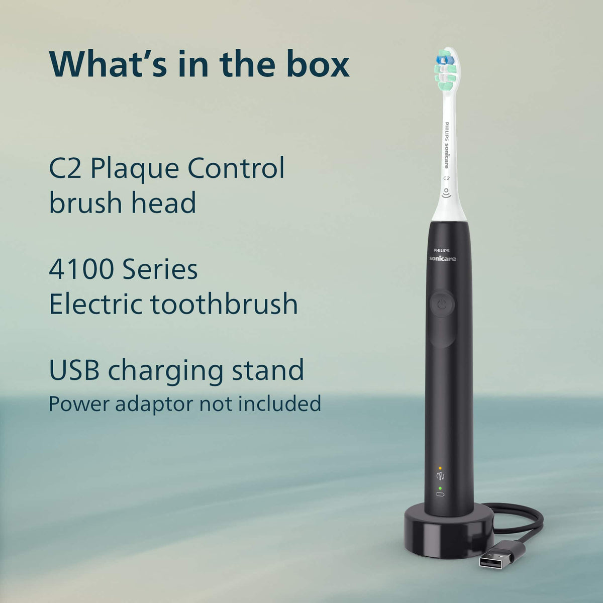 Philips Sonicare - 4100 Power Toothbrush - Black