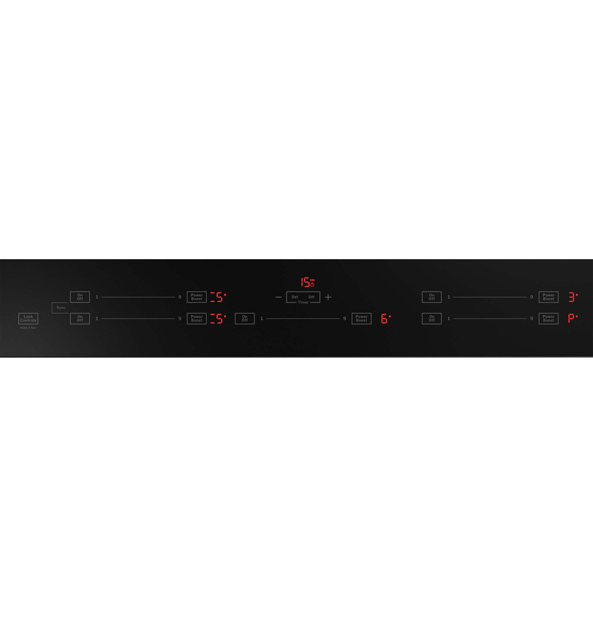 GE Profile - 36" Built-In Electric Induction Cooktop with 5 Elements, Slide Touch Controls, and Power Boost - Black