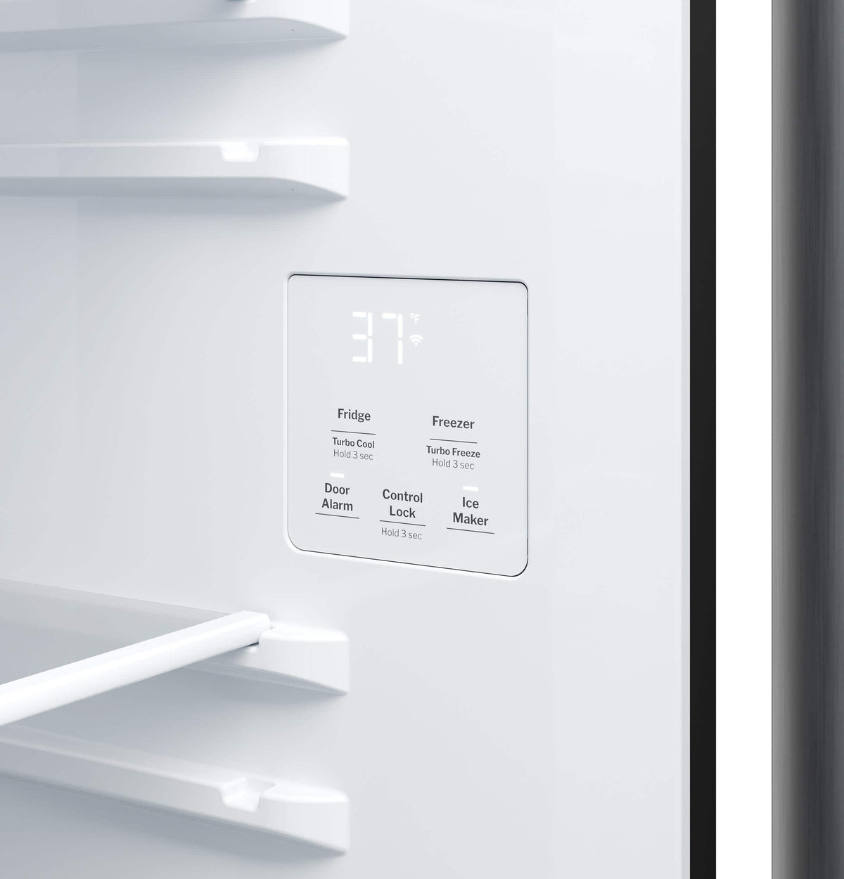 GE - 36 in. Wide ENERGY STAR 27.9 Cu. Ft. Side-By-Side Refrigerator with Extra Tall Dispenser and In-Door Icemaker - Stainless Steel
