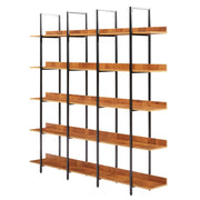Vintage Industrial 5 Tier Open Bookcase