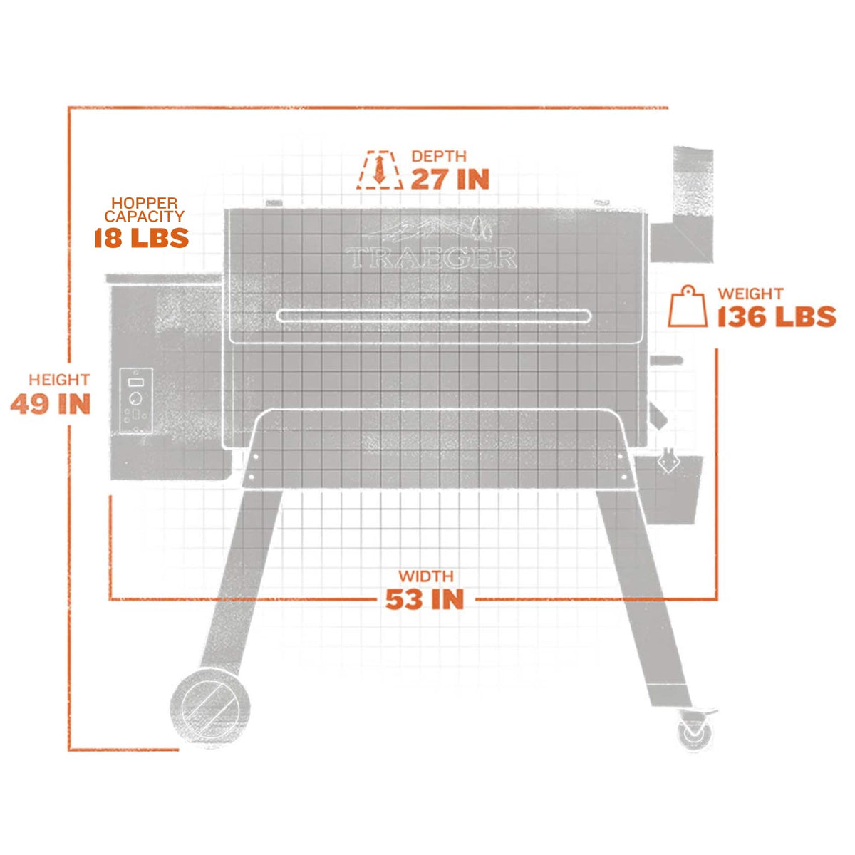 Traeger Grills - Pro Series 34 Pellet Grill and Smoker - Bronze