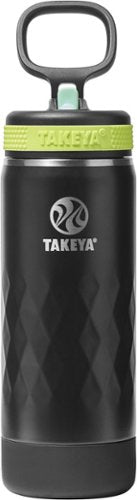 Takeya - Sport 18-oz. Kids Leakproof Water Bottle with Straw Lid - Night Glow