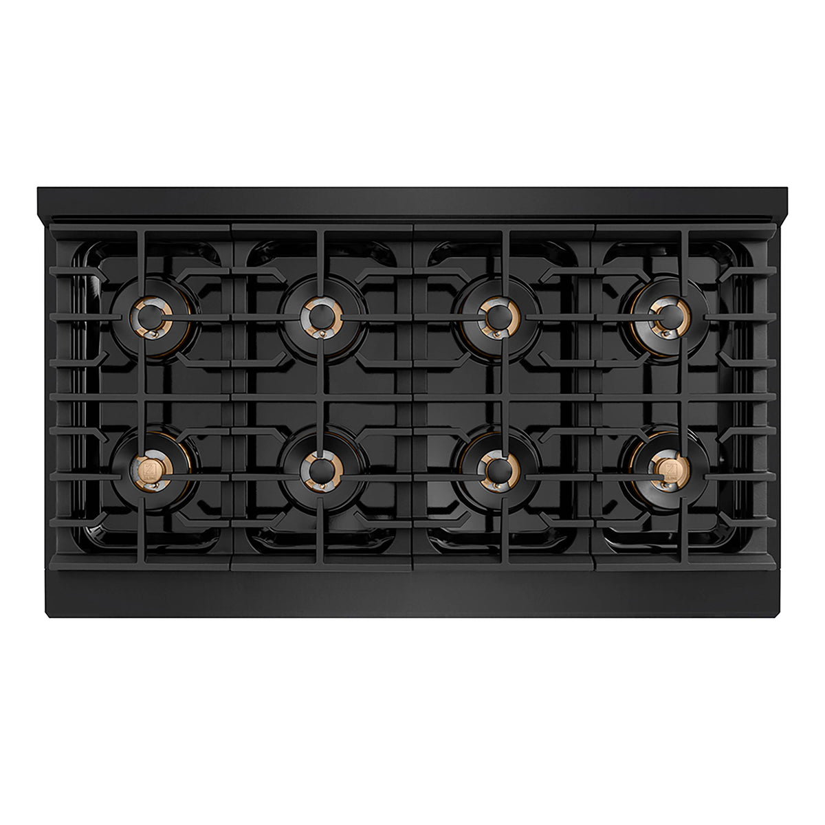ZLINE - 48 in. Wide 8 Burner Paramount Gas Cooktop with DuoPro (PSRTB-48) - Black Stainless Steel