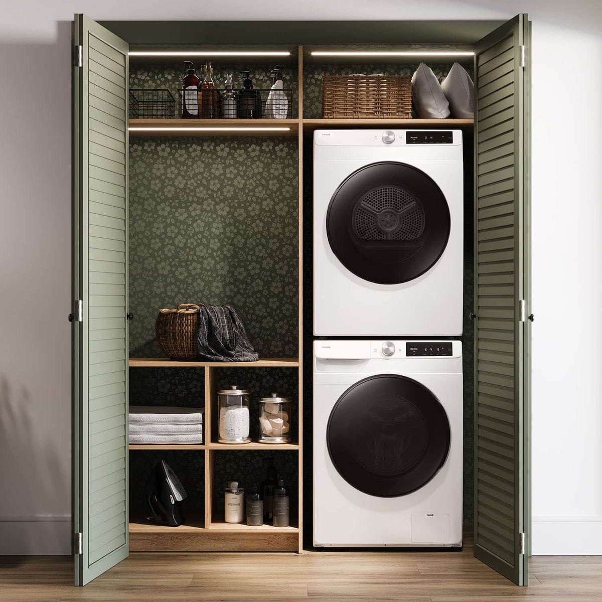 Samsung - 4.0 cu. ft. Electric Dryer with AI Smart Dial and Wi-Fi Connectivity - White