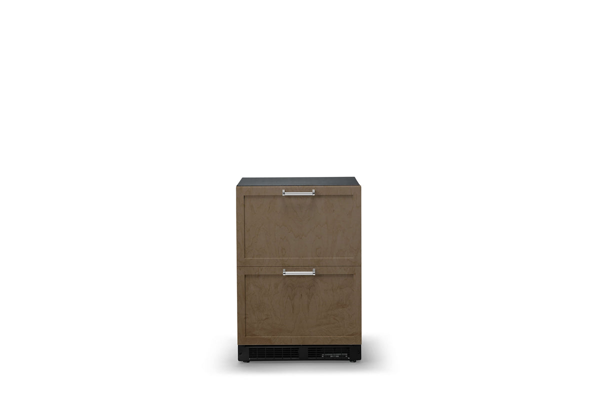 Viking - 24"W 5.0 Cu. Ft. Undercounter Mini Fridge Drawers Custom Panel - Custom Panel Ready