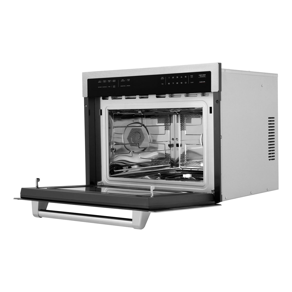 ZLINE - 24 in. 1.6 cu ft. Convection Microwave Oven in Satin Steel with Speed and Sensor Cooking - Stainless Steel