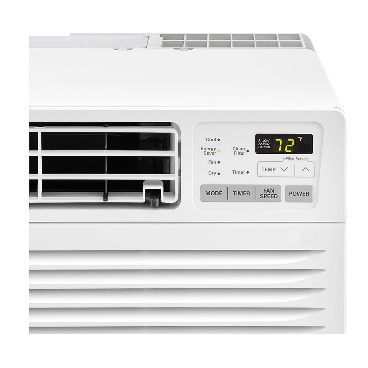 LG - 450 Sq. Ft. 10,000 BTU 230V Through-the-Wall Air Conditioner with 11,200 BTU Supplemental Heat Function - White