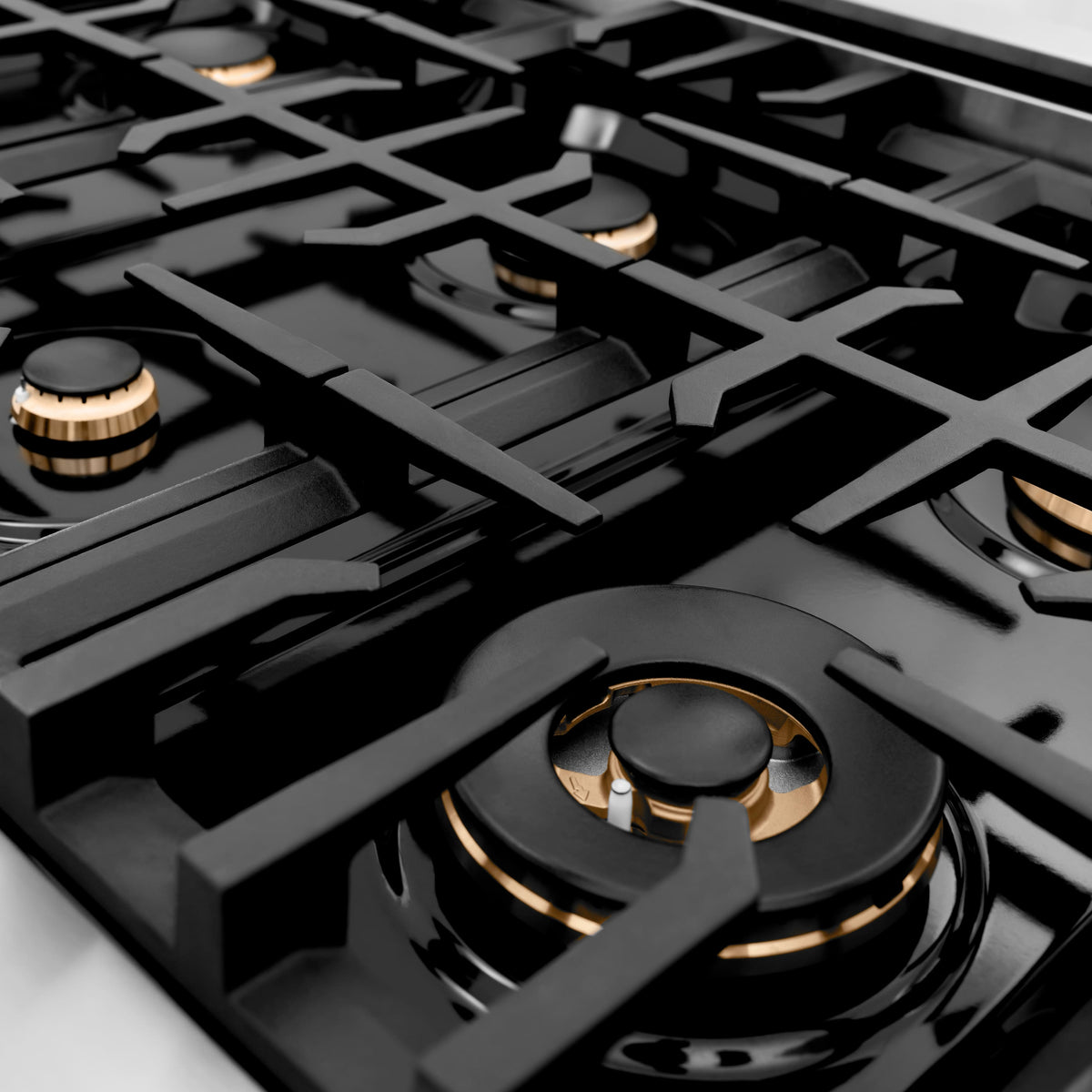 ZLINE - 36 in. Wide 6 Burner Classic Gas Rangetop with  and Porcelain Cooktop in Stainless Steel (RT-BR-36) - Stainless Steel