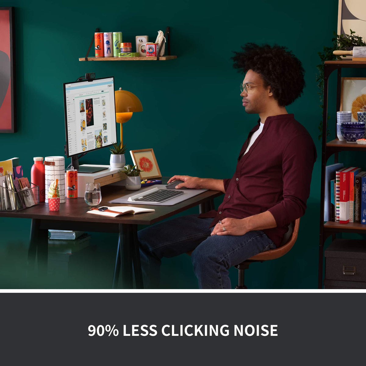 Logitech - Signature M550 Wireless Bluetooth Optical Ambidextrous Mouse with Silent Clicks - Wireless - Graphite
