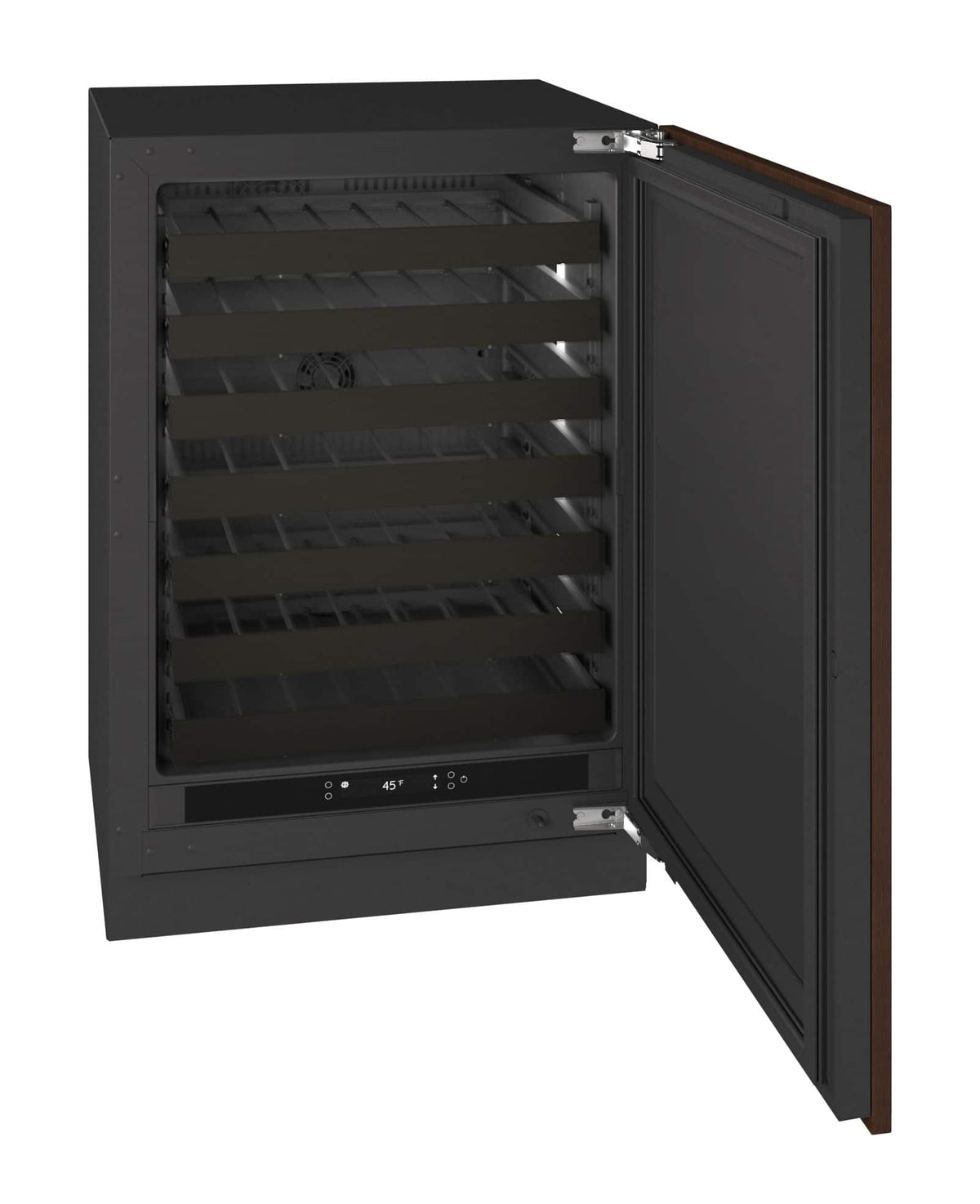U-Line - 24"W. 5.1 Cu.Ft. Built-In Wine Refrigerator-Panel Ready - Integrated Solid