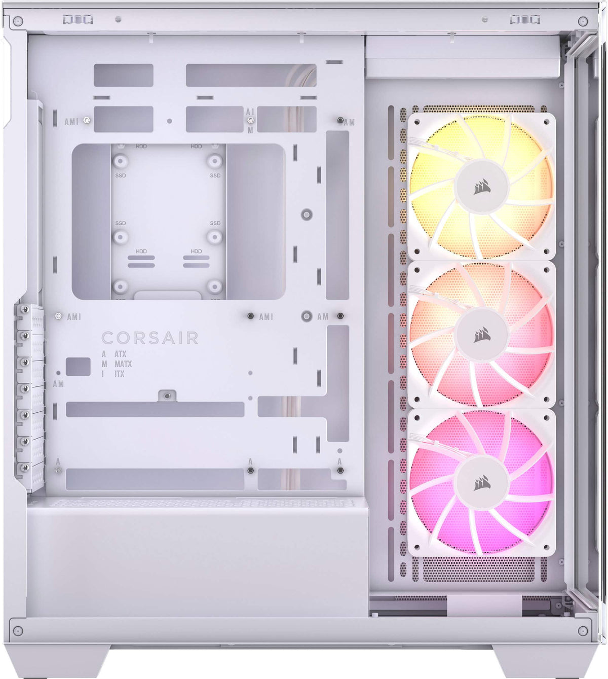 CORSAIR - 3500X ARGB ATX Mid-Tower PC Case - White