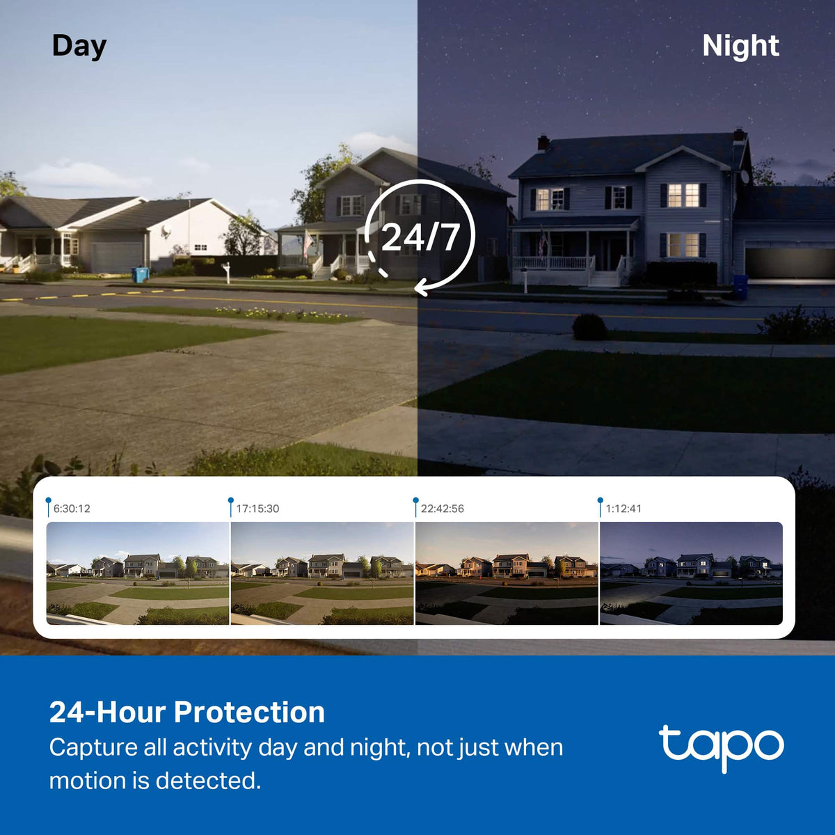 TP-Link - Tapo Wireless Floodlight Pan-Tilt Security Camera, 360° Viewing, 2K Crystal-Clear Video, Solar Charged - No Monthly Fees - White