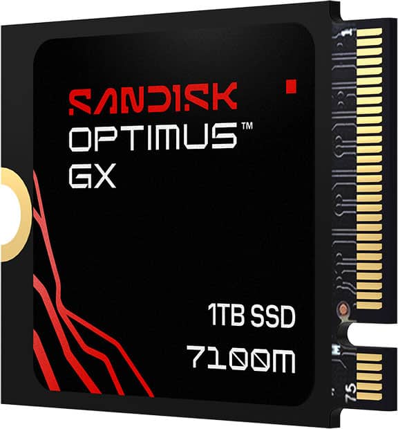 SANDISK - 1TB Optimus GX 7100M PCIe 4.0 x4 M.2 2230 NVMe SSD