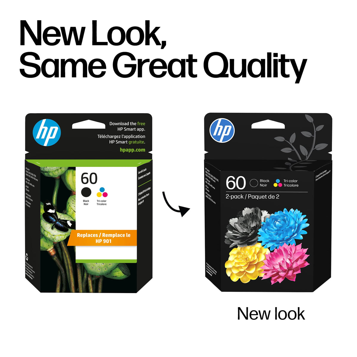HP - 60 2-Pack Standard Capacity Ink Cartridges - Black/Tri-color