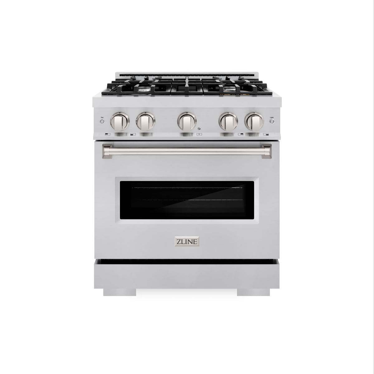 ZLINE - 30” Classic Gas Range with 4 Burner Cooktop and Convection Oven (CGR30) - Stainless Steel