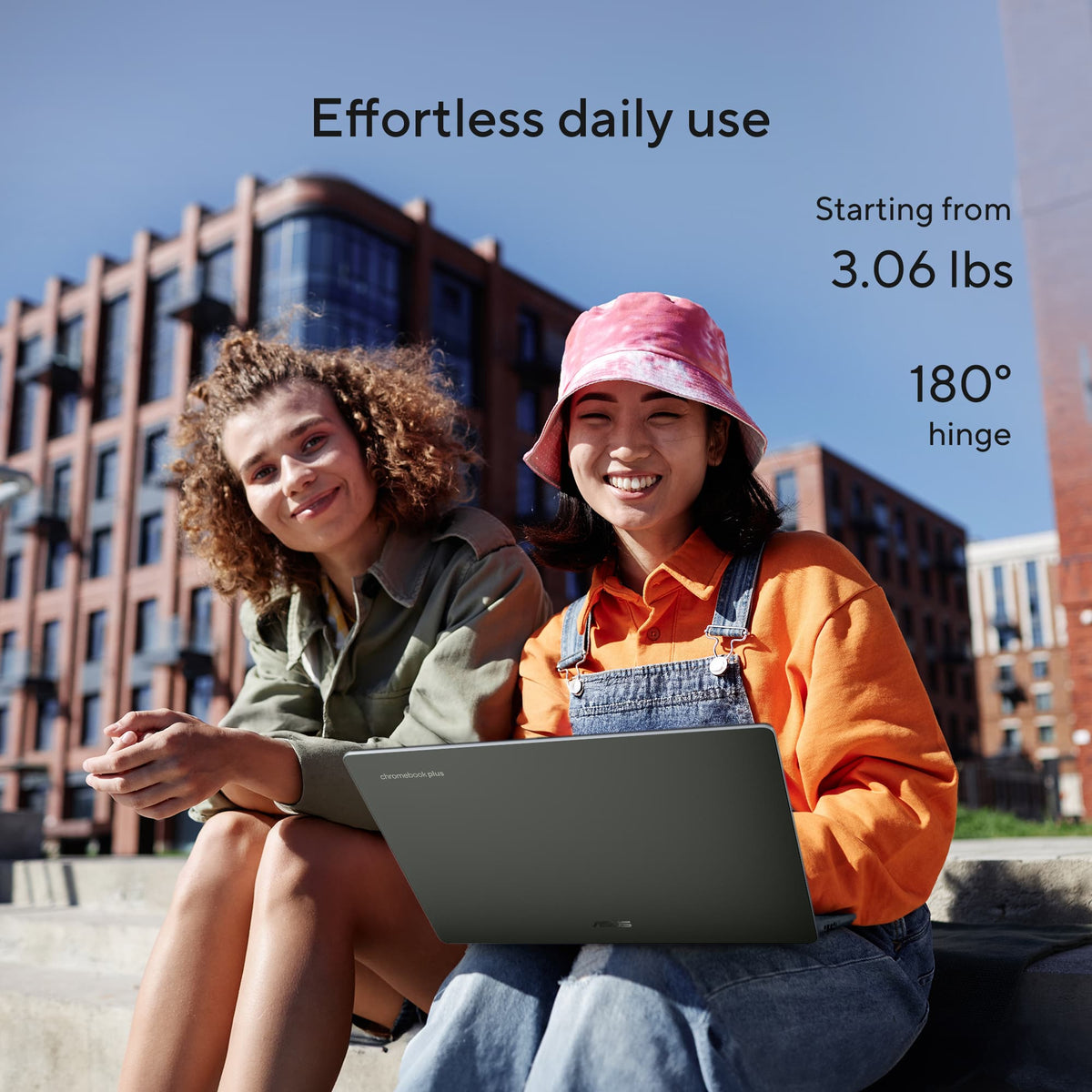 ASUS - CX14 14" FHD Chromebook Plus Laptop with Google AI - Intel Core 3 (2025) - 8GB Memory - 128GB Storage - Hunter Green
