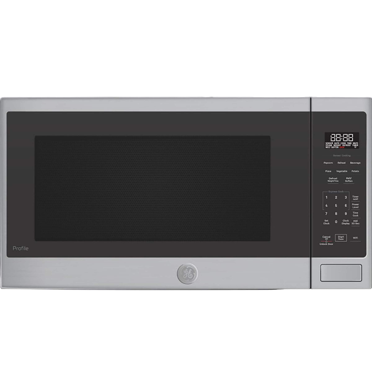 GE Profile - 2.2 Cu. Ft. Smart Built-In Microwave with Sensor Cooking and Glass Touch Controls - Stainless Steel