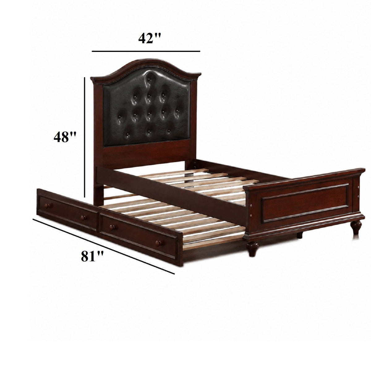 Cama de estilo contemporáneo con nido