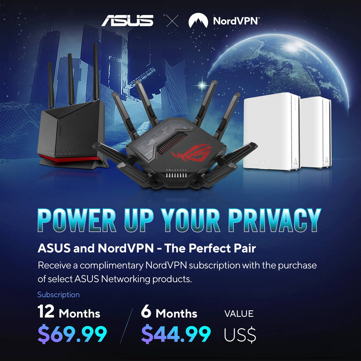 ASUS - ROG Strix GS-BE7200X Dual-Band Wi-Fi 7 Gaming Router - Black