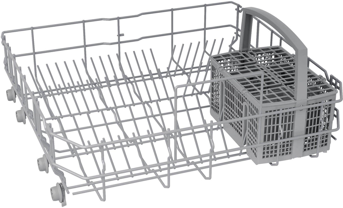 Bosch - 300 Series 24" Front Control Smart Built-In Stainless Steel Tub Dishwasher with 3rd Rack and PrecisionWash, 48 dBA - Stainless Steel