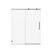 Frameless, Single Sliding Soft Close Shower Doors, 5/16" Sgcc Tempered Glass