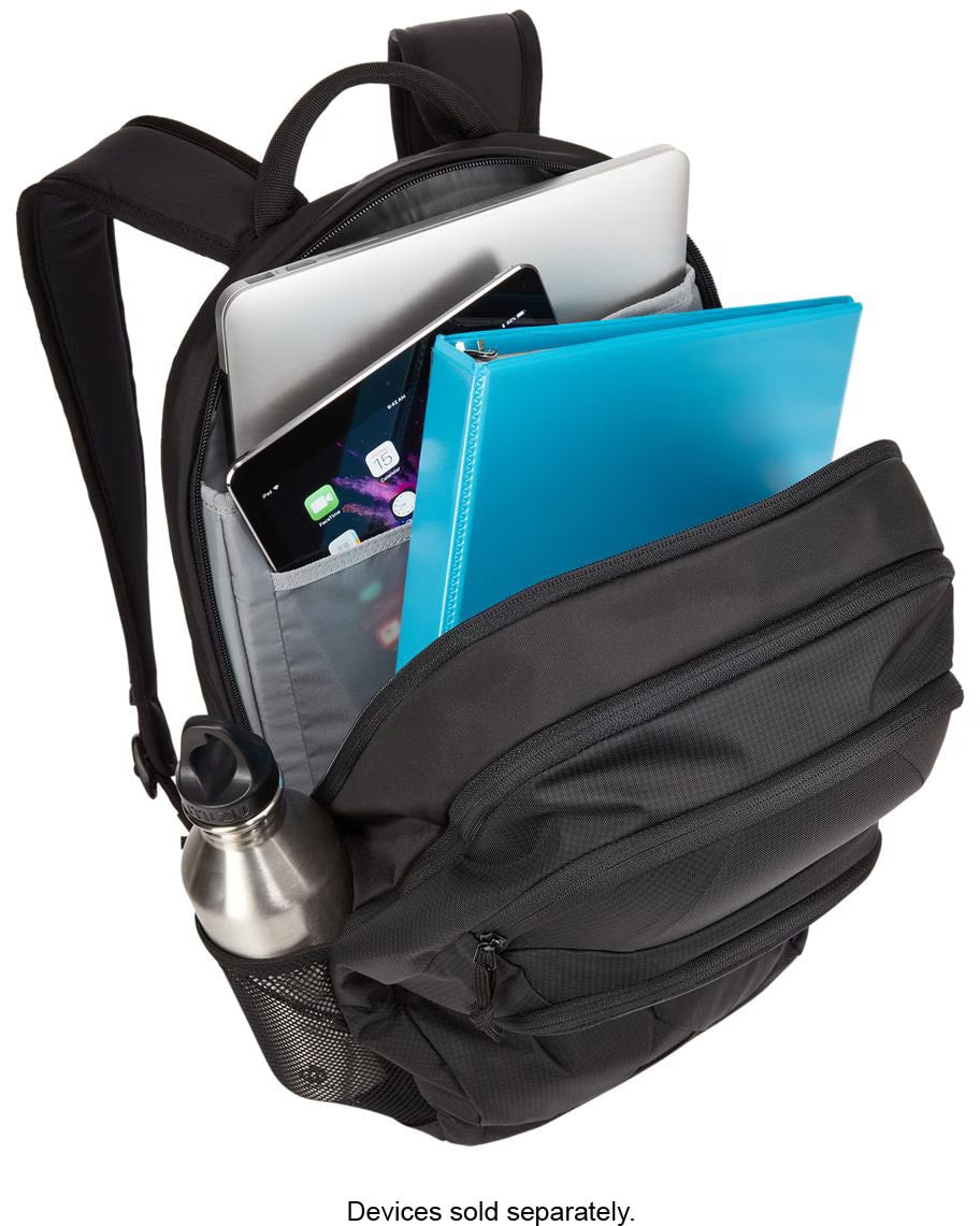 Thule - Achiever 24L Backpack for 16" laptops w/10.1" Padded Tablet Sleeve, Crushproof Sunglasses SafeZone & Water Bottle Holder - Black