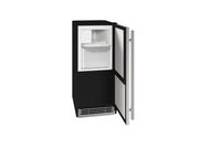 U-Line - 15" 25-lb Freestanding Icemaker - Stainless Steel Solid