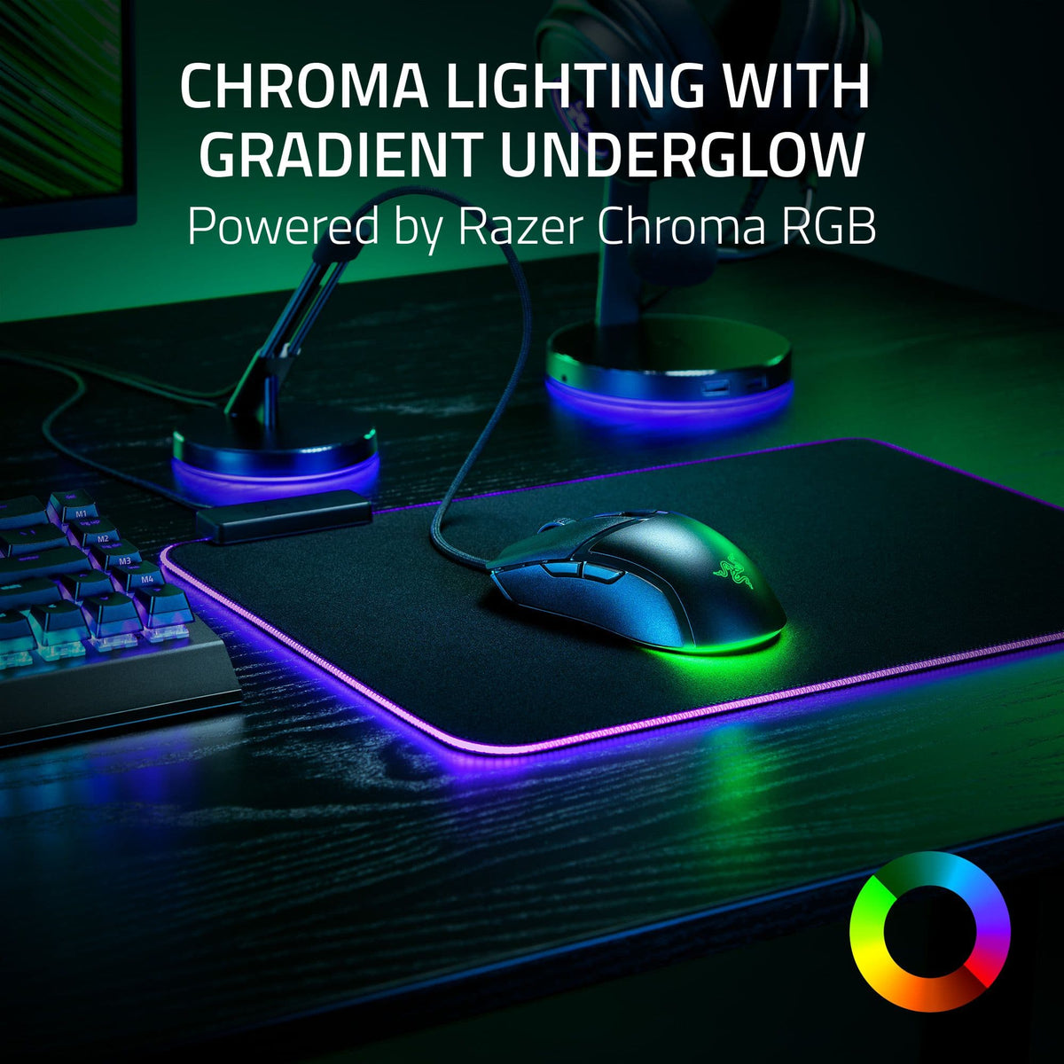 Razer - Cobra Lightweight Optical Gaming Mouse with Chroma RGB Lighting - Wired - Black