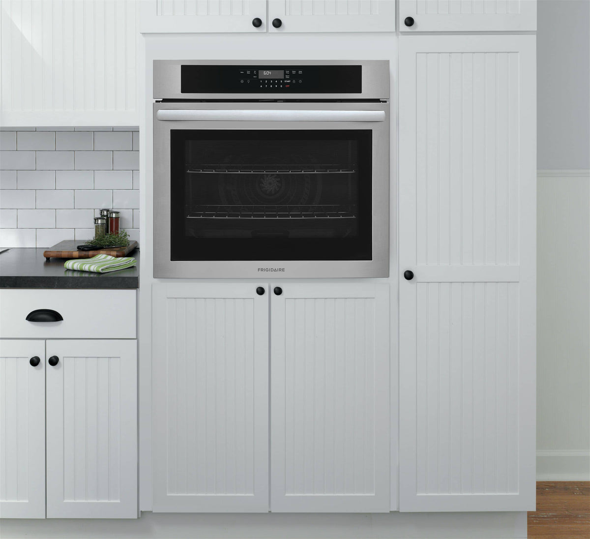 Frigidaire - 30" Built-In Electric Single Wall Oven with Convection Bake and Air Fry - Stainless Steel