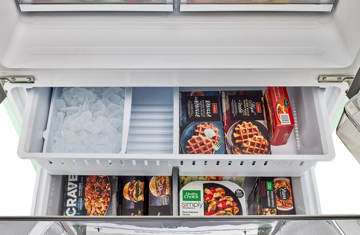 Unique Appliances - 36 in. Wide Classic Retro 36-inch 21 cu.ft. Counter Depth French Door Refrigerator - Summer Mint Green