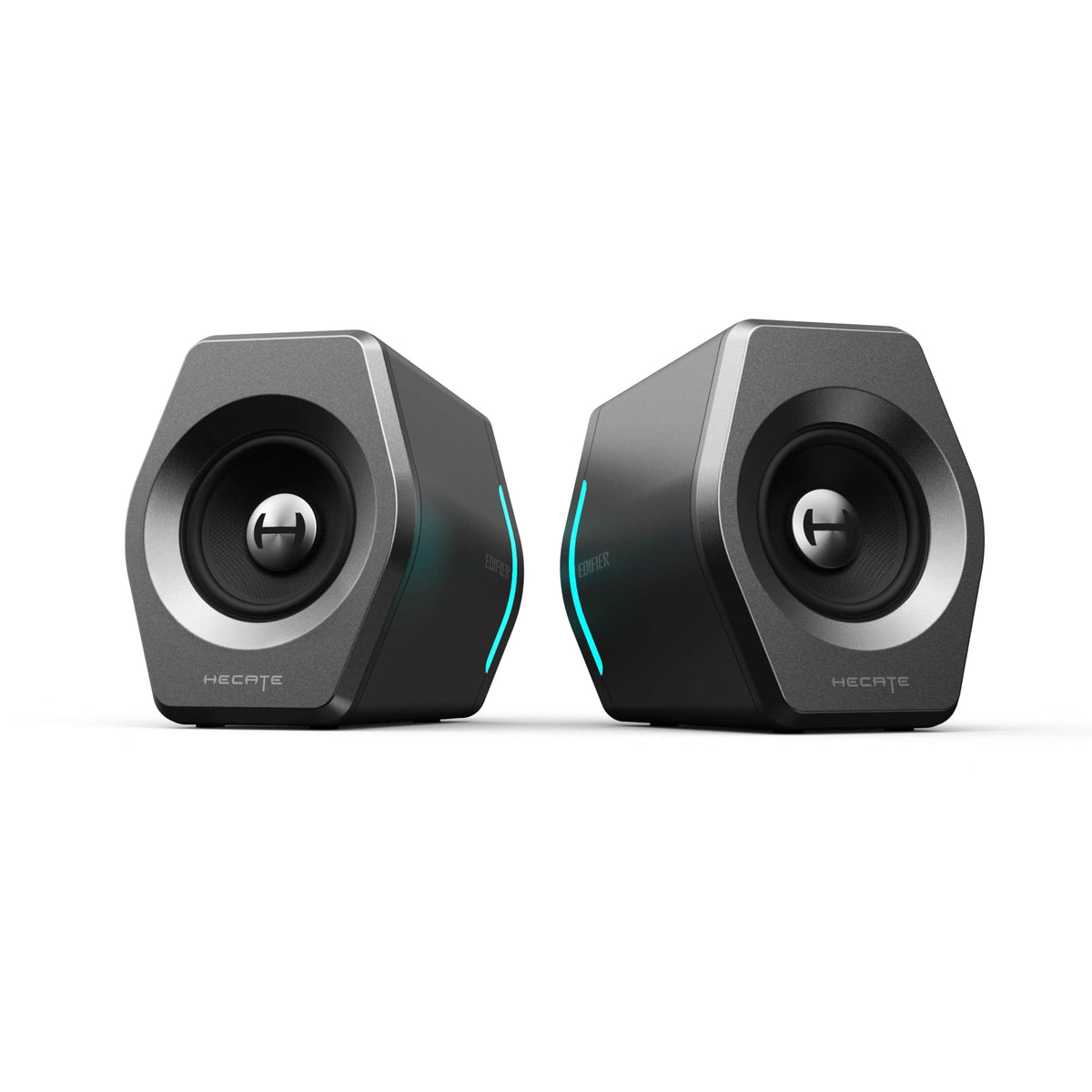 Edifier - G2000 II 2.0 Bluetooth Gaming Speakers with RGB Lighting (2-Piece) - Space Gray