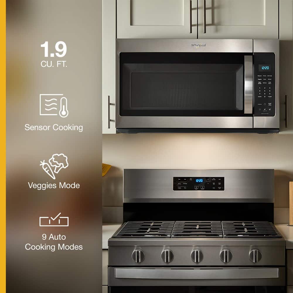 Whirlpool - 1.9 Cu Ft. Over-the-Range Microwave with Sensor Cooking Technology - White