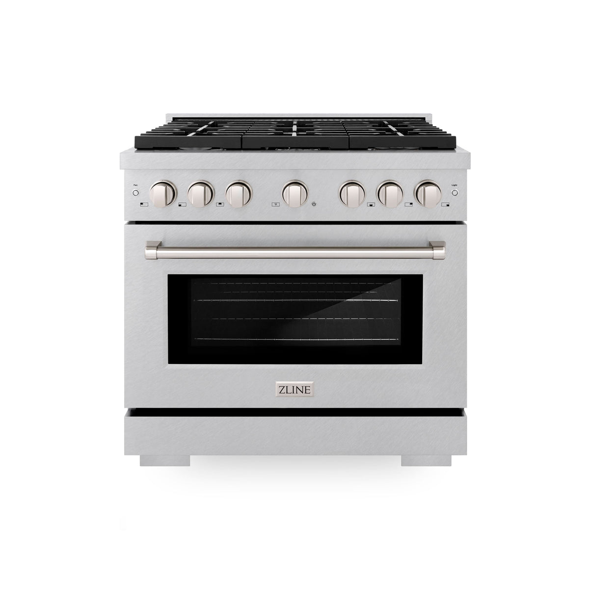 ZLINE - 36 in. Wide 6 Burner Paramount Gas Range and Convection Oven (SGRS-36) - Stainless Steel
