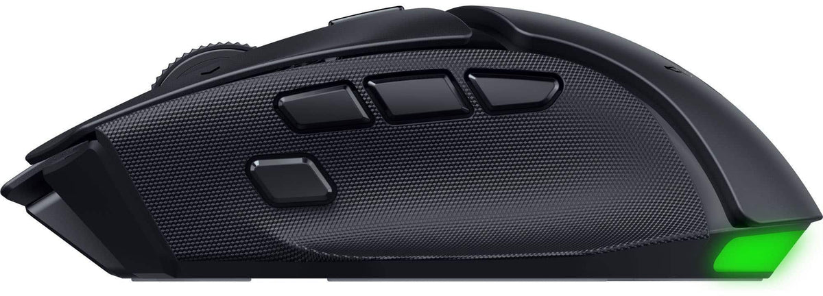 Razer - Basilisk V4 HyperSpeed Ergonomic Gaming Mouse with Chroma RGB Underglow - Wireless - Black