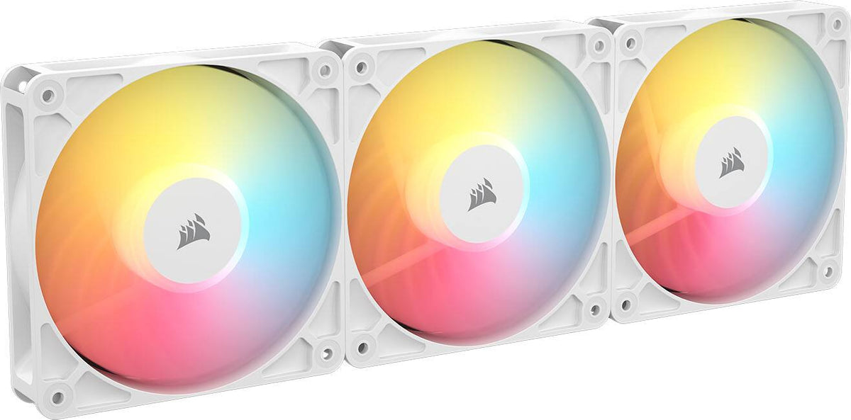 CORSAIR - RS120-R ARGB 120mm PWM Reverse Case Fans Triple Pack - White
