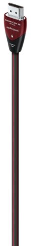AudioQuest - Cherry Cola 48 49.2' 4K-8K-10K 48Gbps In-Wall Rated HDMI Cable - Gray with Red Stripes
