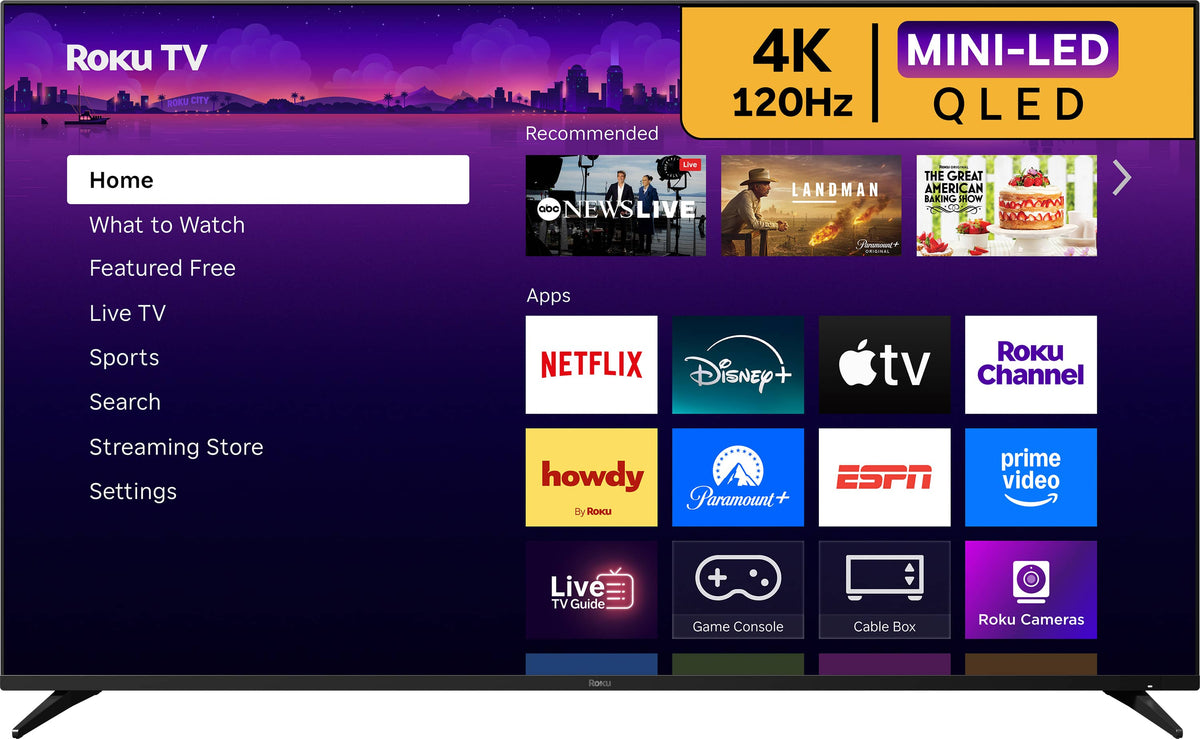 Roku - 75" Class Pro Series 4K QLED Mini-LED Smart RokuTV