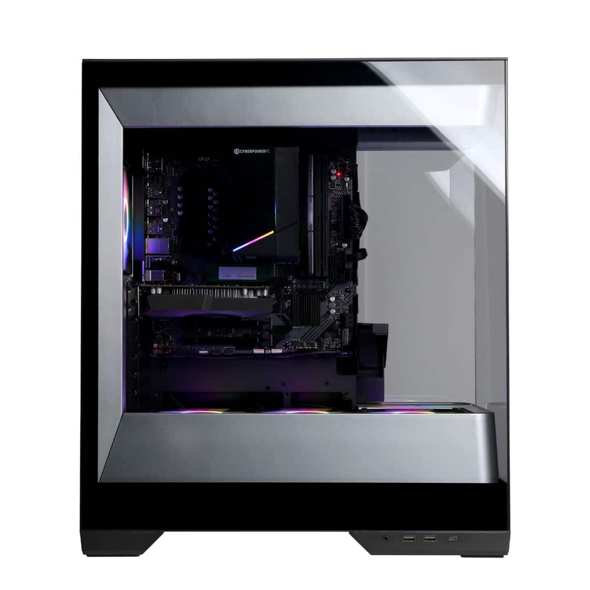 CyberPowerPC - Gaming Desktop - AMD Ryzen 5 8400F - NVIDIA GeForce RTX 3050 6GB - 16GB DDR5 - 1TB PCIe 4.0 SSD Storage - Black