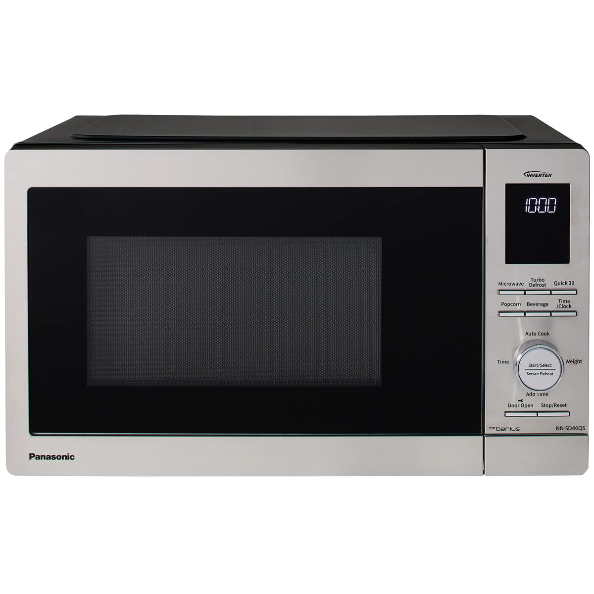 Panasonic - 0.9 Cu. Ft. Countertop Microwave with Inverter Technology and Genius Sensor - Silver