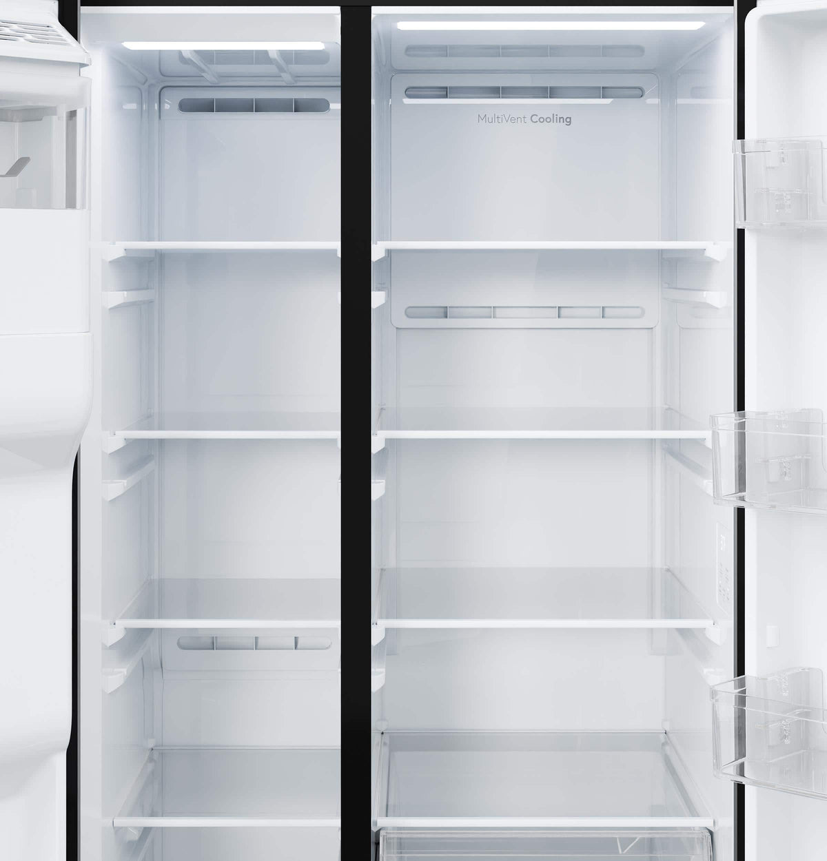 GE - 36 in. Wide ENERGY STAR 27.9 Cu. Ft. Side-By-Side Refrigerator with Extra Tall Dispenser and In-Door Icemaker - Stainless Steel