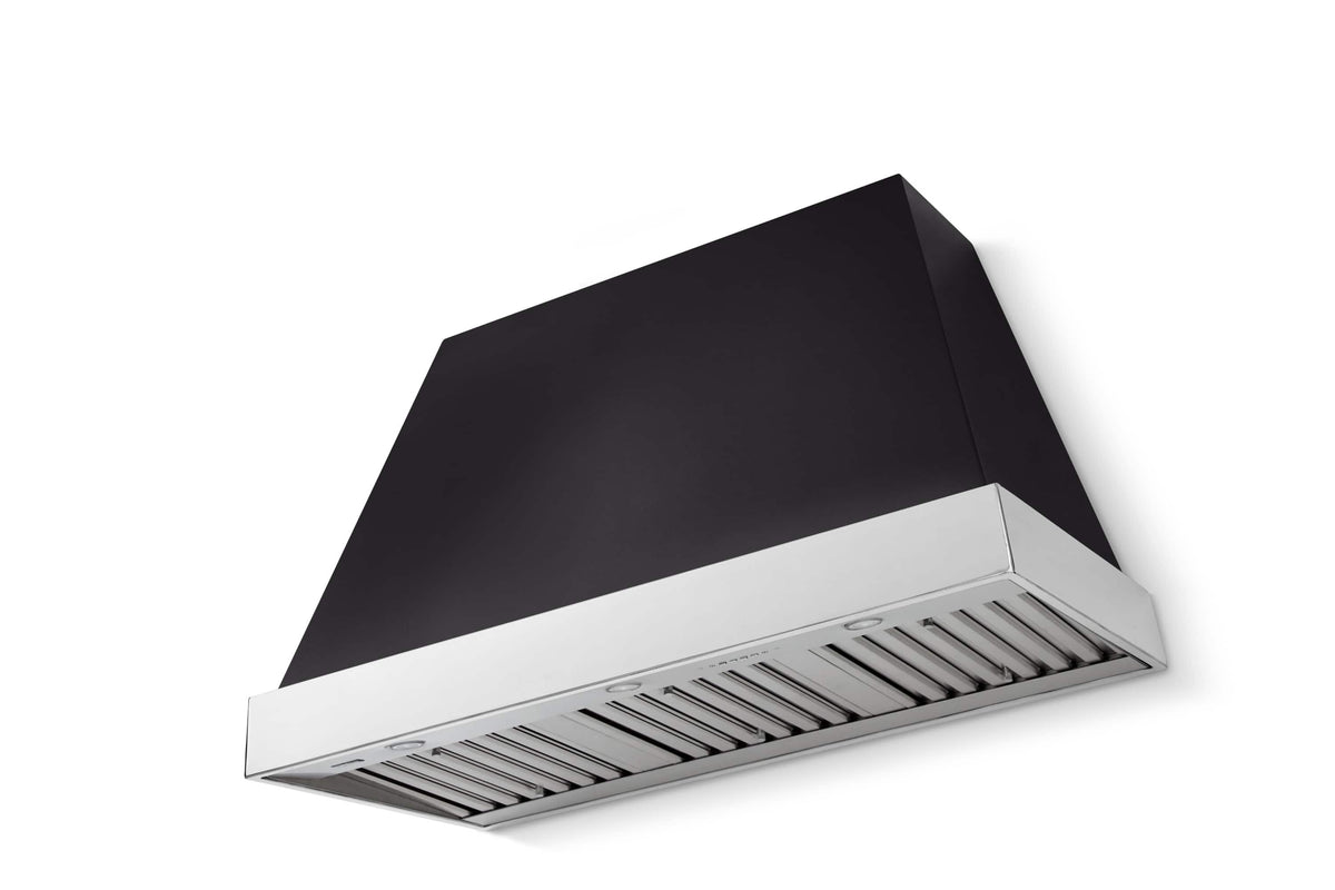 AGA - 48 inches - Externally Vented - Wall Range Hood - Matte Black