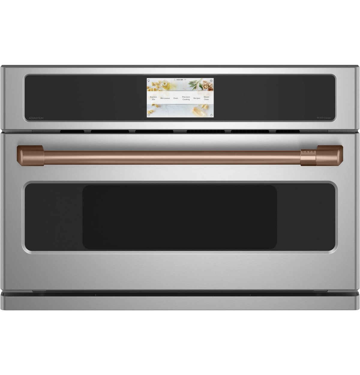 Café - 1.7 Cu. Ft. Convection Built-In Microwave with Sensor Cooking and 240V Five in One Advantium Technology - Stainless Steel
