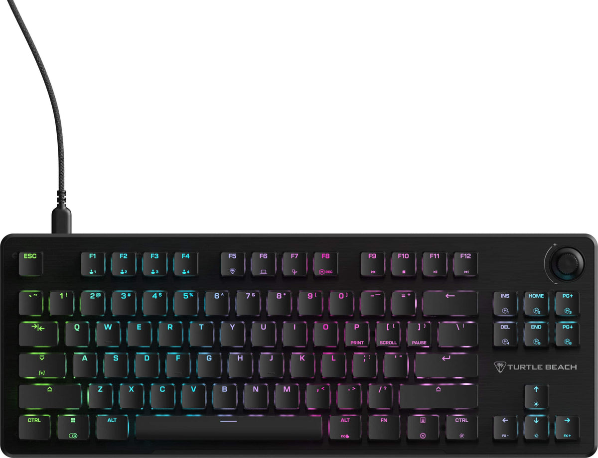 Turtle Beach - Vulcan II TKL Wired Compact RGB Mechanical Gaming Keyboard with Hot-Swappable Switches - Black