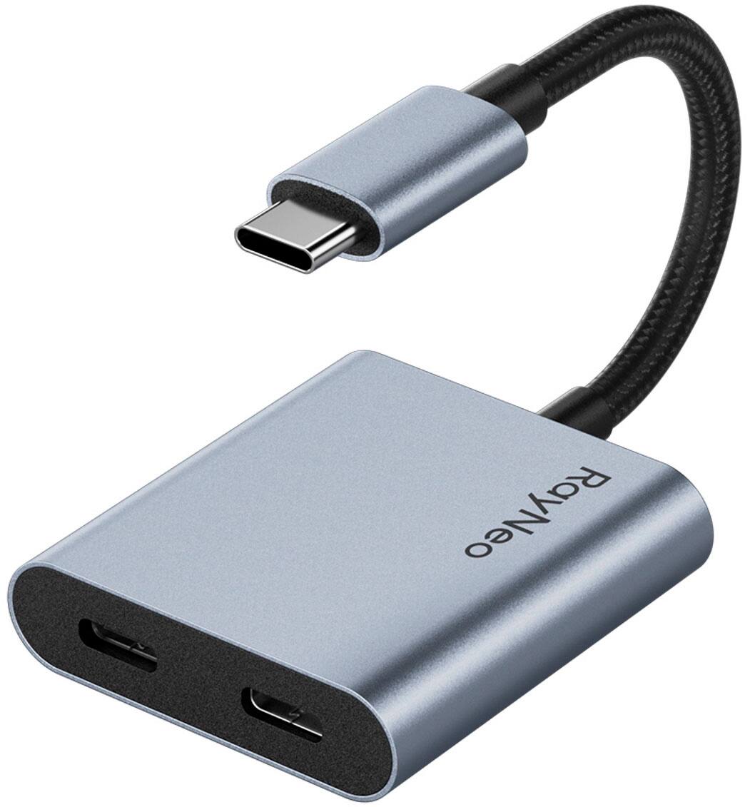 RayNeo - USB to Glasses and Charging Adapter - Black