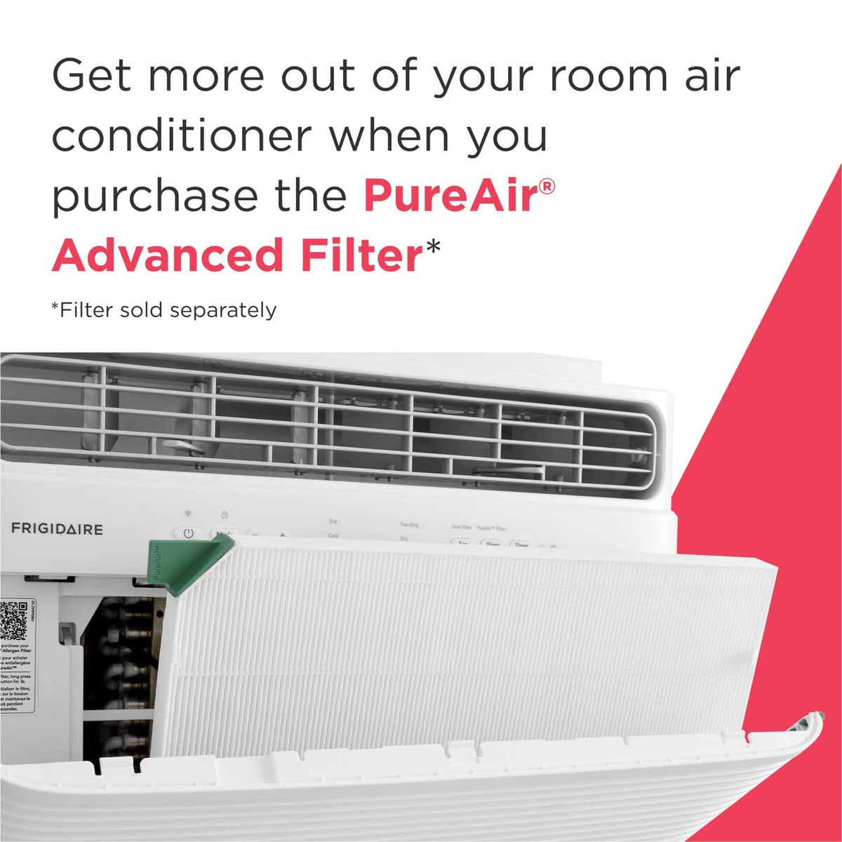Frigidaire - 8,000 BTU 350 Sq. Ft. Smart Window Air Conditioner with Remote - White