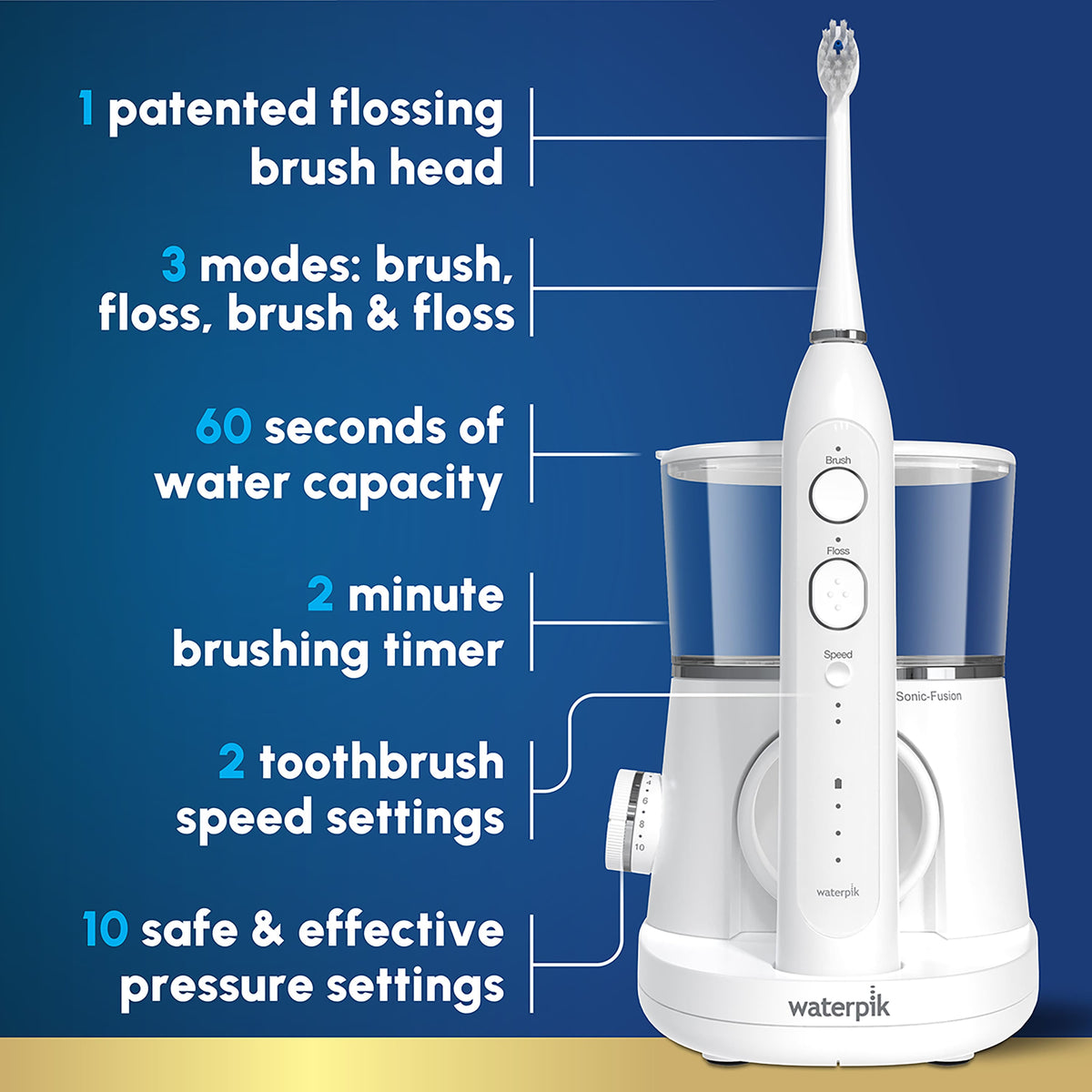 Waterpik - Sonic-Fusion 2.0 - White